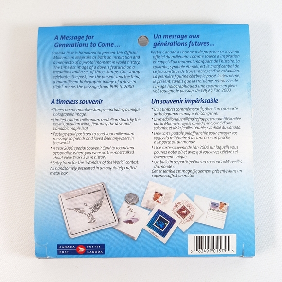 Y2K Official Canada Post Keepsake THE TRUE MILLENNIUM Spirit Collectors Set NEW - Picture 7 of 7